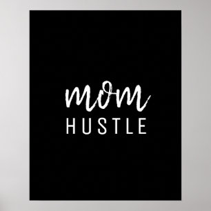 Affiche Maman Hustle   Script moderne Fête des Mères Noire