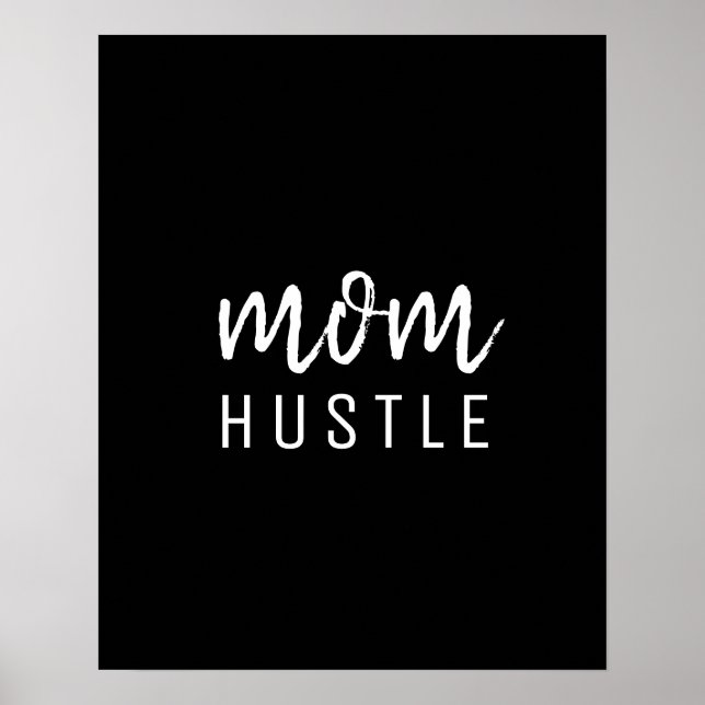 Affiche Maman Hustle | Script moderne Fête des Mères Noire (Devant)