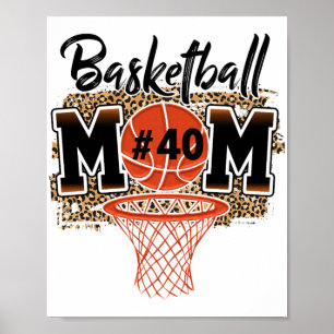 Affiche Maman Joueur personnalisé Numéro 40 Sport Maman Fê