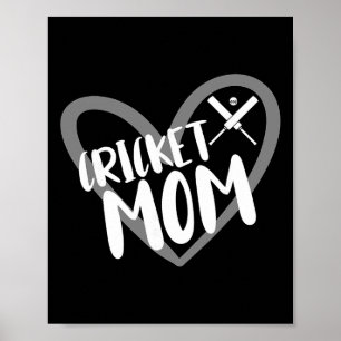 Affiche Maman joueuse de cricket