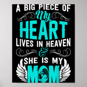 Affiche Maman jour du souvenir mon ange gardien un gros mo