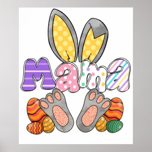 Affiche maman lapin (2), rétro, vintage