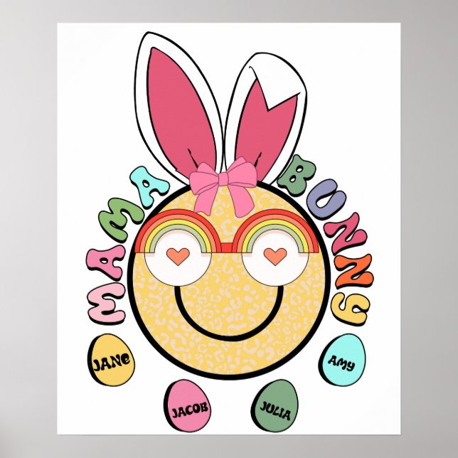 Affiche maman lapin (3), rétro, vintage (Devant)