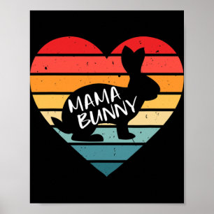 Affiche Maman Lapin Maman Costume de Pâques de Famille Cor