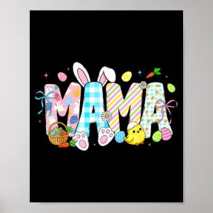 Affiche Maman lapin oeufs drôles pour maman femmes mères g