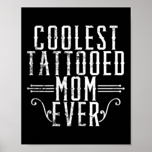 Affiche Maman Léopard Tatouée Maman Enceinte Tatouée Maman