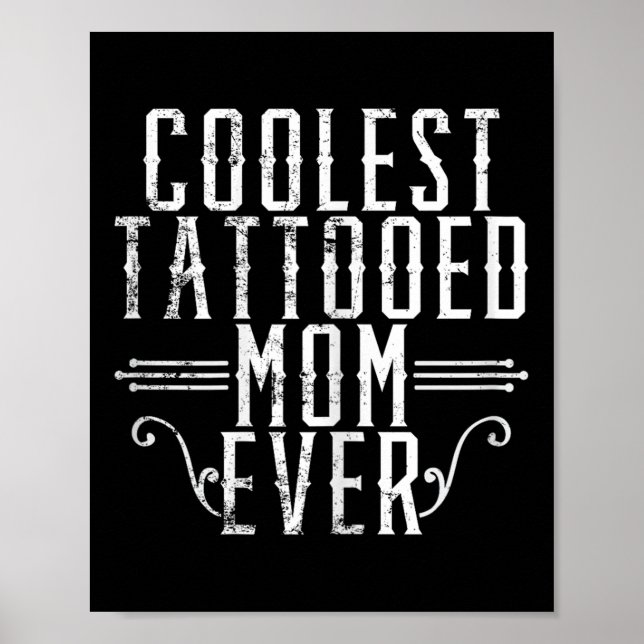 Affiche Maman Léopard Tatouée Maman Enceinte Tatouée Maman (Devant)