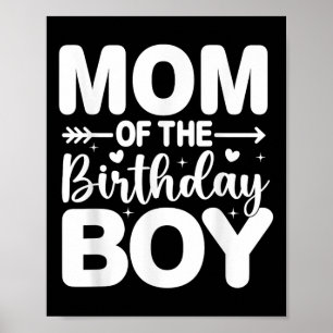 Affiche Maman Maman De L'Anniversaire Garçon Famille Enfan