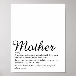 Affiche Maman, Maman, Définition de Mère Meilleure que jam