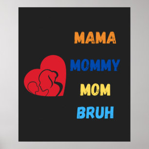 Affiche Maman maman maman bruh latte mug
