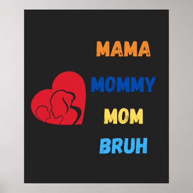 Affiche Maman maman maman bruh latte mug (Devant)