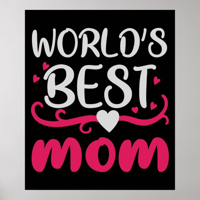 Affiche Maman - Meilleure maman du monde (Devant)