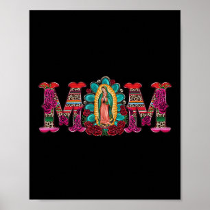 Affiche Maman mexicaine Notre-Dame de Guadalupe Vierge Mar