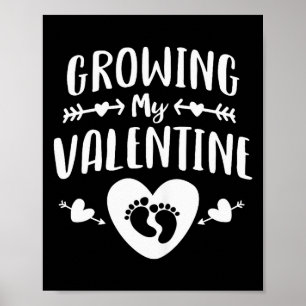 Affiche Maman mignonne portant un tee-shirt pour la Saint-