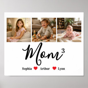Affiche Maman Minimaliste Moderne Cadeau Personnalisé avec