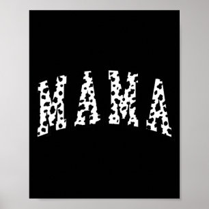 Affiche Maman motif dalmatien maman drôle bonne fête des m