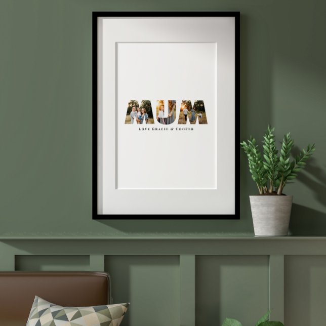 Affiche Maman multi photo meilleure élégante simple typogr (Créateur téléchargé)