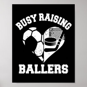 Affiche Maman occupee a elever des Byllers Football Hockey