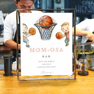 Affiche Maman-osa Notre petit Baby shower de basket-ball d