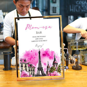 Affiche Maman-osa Paris Français Bonjour Baby shower Bebe