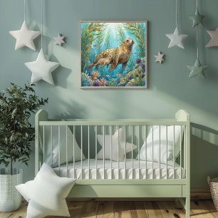 Affiche Maman Otarie et Nurserie des petits