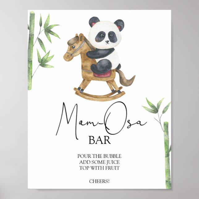 Affiche Maman panda bar Momosa (Devant)