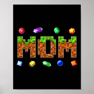 Affiche Maman Papa drôle Anniversaire Garçon Enfant Joueur