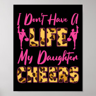 Affiche Maman Papa Mère Père Fille Cheerleading Cheer