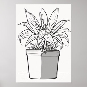 Affiche Maman Plante Jardinage Intérieur Succulentes Pouce
