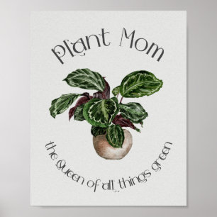 Affiche Maman plante - La Reine de toutes les choses Vert