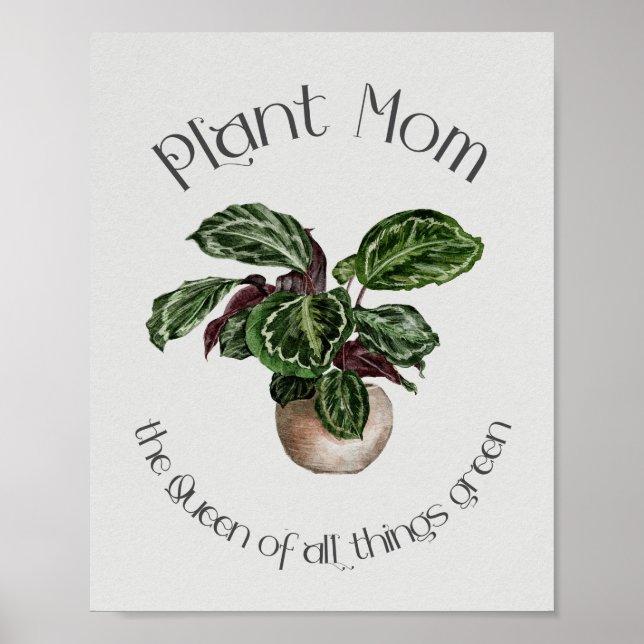 Affiche Maman plante - La Reine de toutes les choses Vert (Devant)
