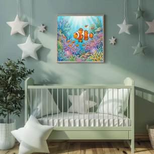 Affiche Maman Poisson-Clown et la Nurserie des Alevins