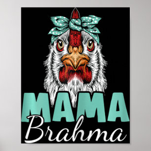 Affiche Maman Poule Brahma Vintage Maman Poule Soie 