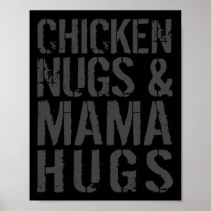 Affiche Maman poulet mignonne drôle graphique pour l'amant