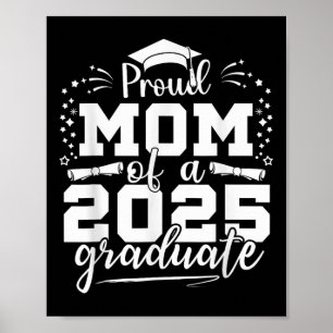 Affiche Maman Senior 2025 Fier Maman D'Une Classe De 2025