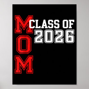 Affiche Maman senior 2026 fière maman d'une promotion de 2