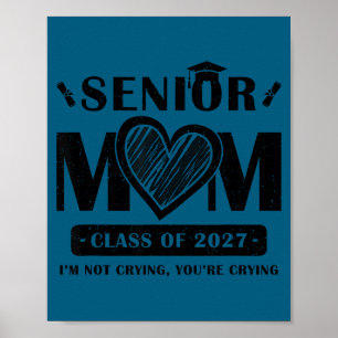 Affiche Maman senior 2027 maman fière d'une promotion de 2