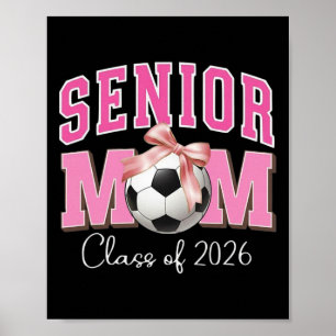 Affiche Maman senior Cl de 2026 Soccer Conception rose
