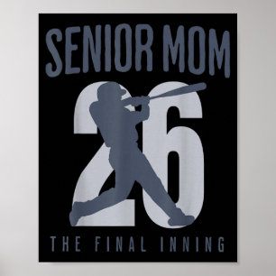 Affiche Maman senior de baseball 2026 dernière manche clas
