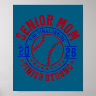Affiche Maman senior de baseball 2026 la dernière manche h