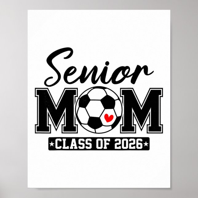 Affiche Maman senior de la promotion 2026 Maman de footbal (Devant)