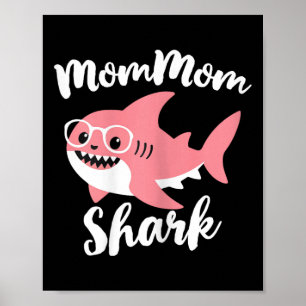 Affiche Maman Shark Fête des mères grand-mère drôle Maman-