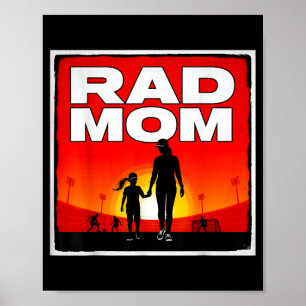 Affiche Maman super maman et fille maman de footballeuse f