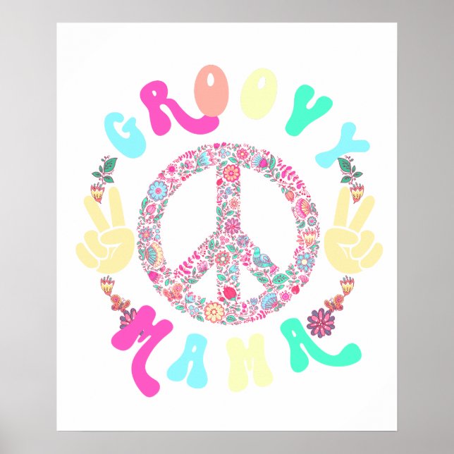 Affiche maman super, rétro, vintage (Devant)