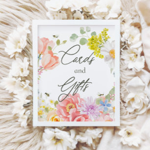 Affiche Maman to Bee Baby shower Floral Aquarelle