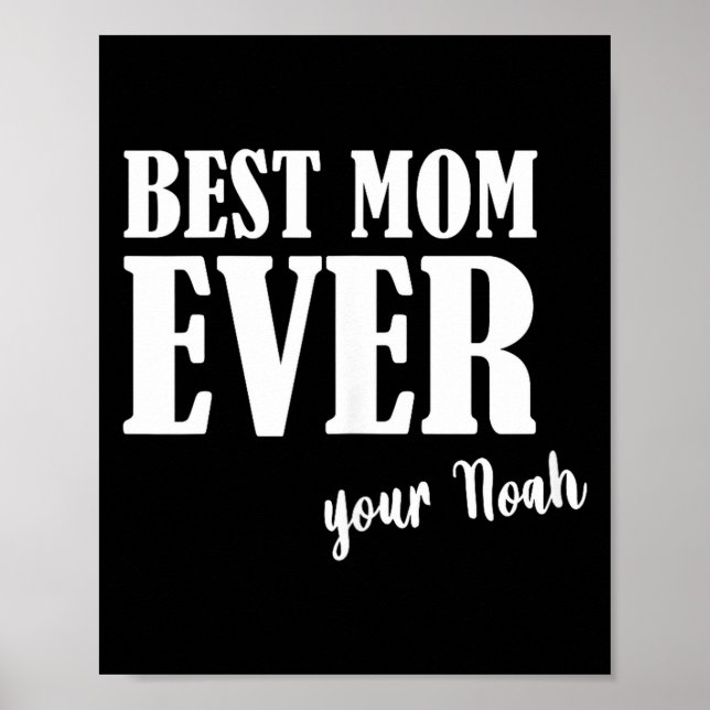 Affiche Maman toujours _ femmes mère maman prénom noah (Devant)