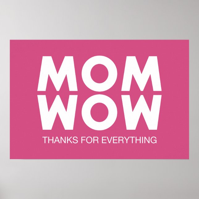 Affiche Maman, Wow ! (Devant)