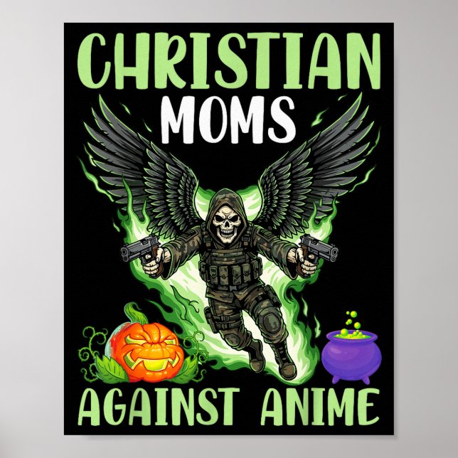 Affiche Mamans chrétiennes contre les ailes d'ange de sque (Devant)
