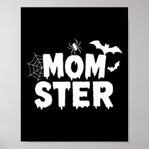 Affiche Mamanstre PapaDracula Monstre Halloween Farce ou F