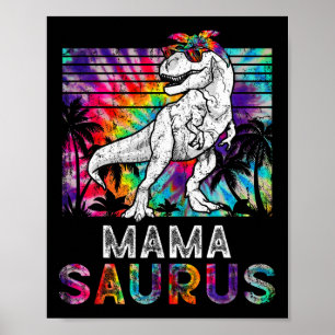 Affiche Mamasaurus Dinosaure Maman Saurus Famille Équipée